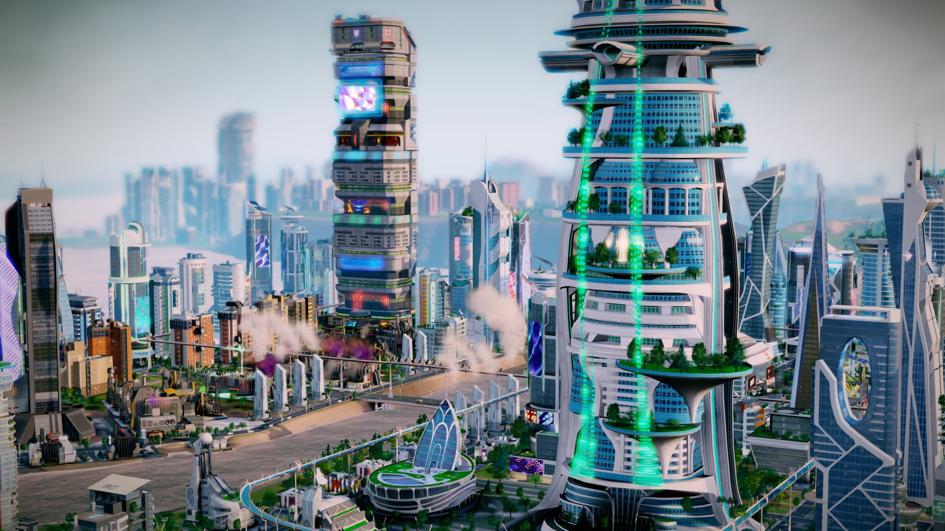 Симсити 5 города будущего